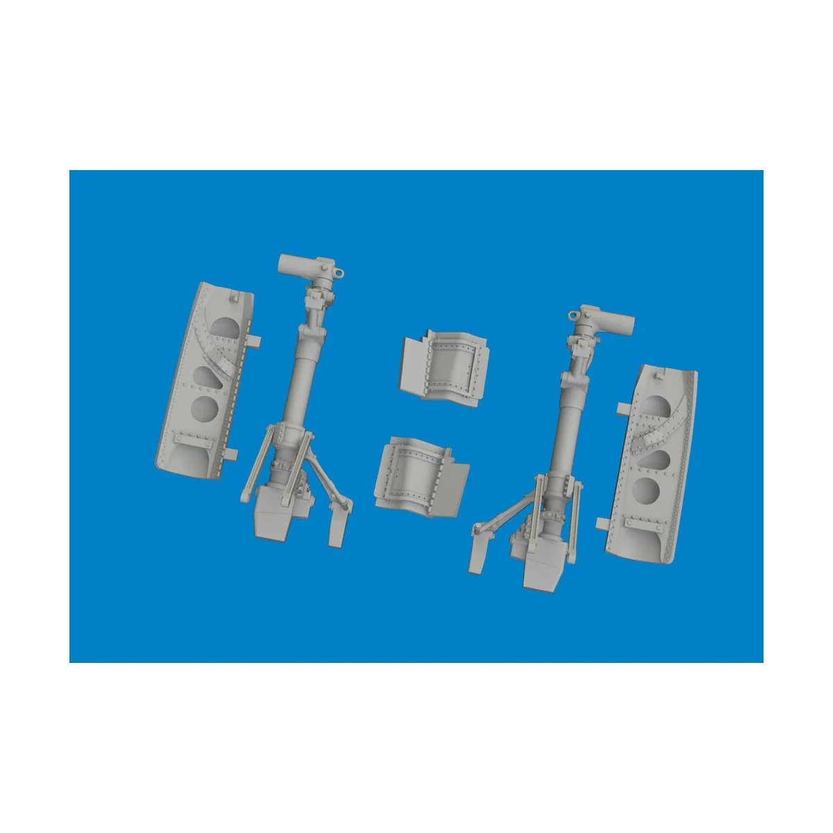 P-40N undercarriage legs PRINT 1/48 for Eduard, 1/48 - Eduard Acces...