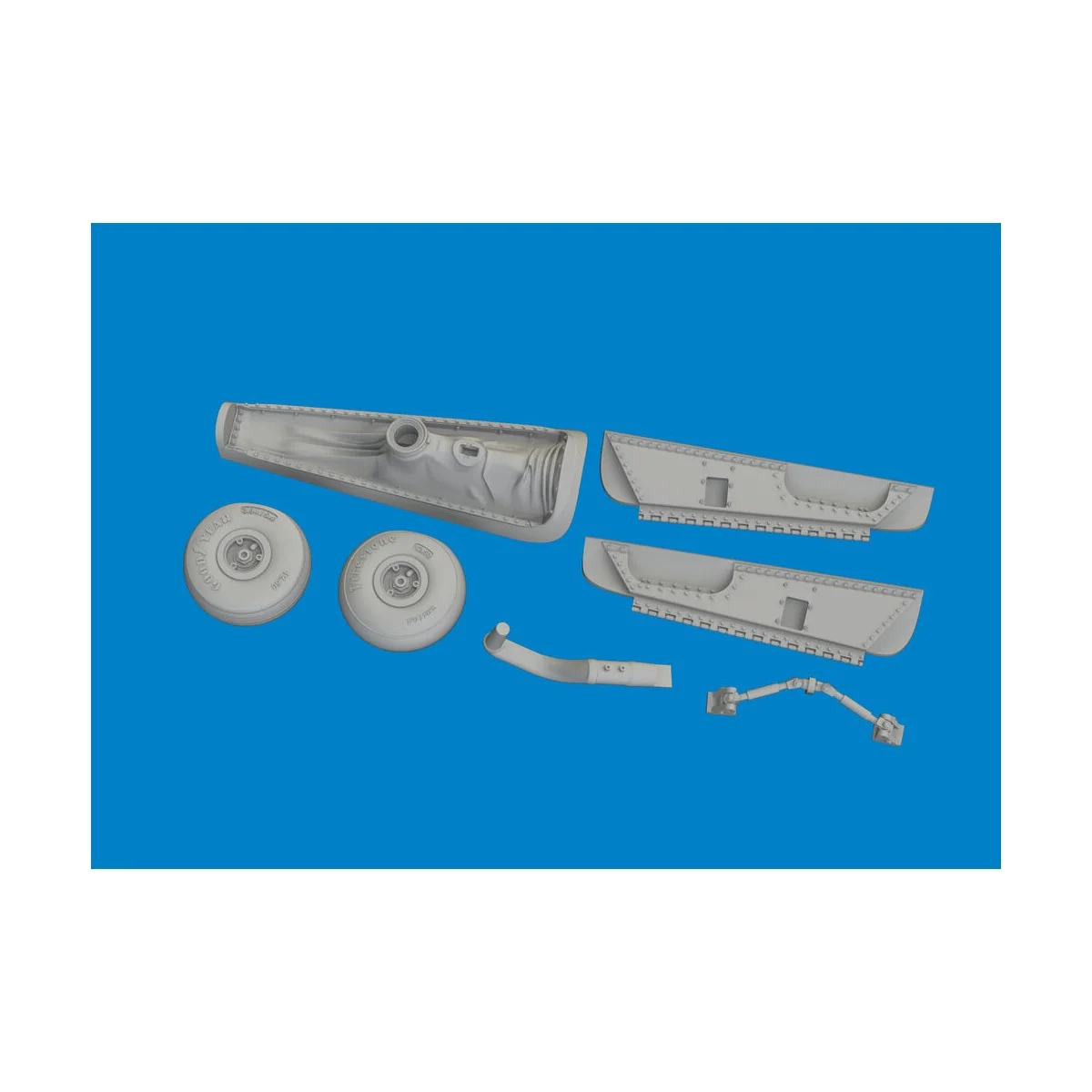 P-40N tail wheel bay PRINT 1/48 for Eduard, 1/48 - Eduard Accessori...