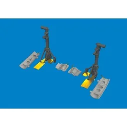 P-40N undercarriage legs PRINT 1/48 for Eduard, 1/48 - Eduard Acces... 2