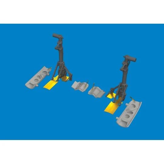 P-40N undercarriage legs PRINT 1/48 for Eduard, 1/48 - Eduard Acces...