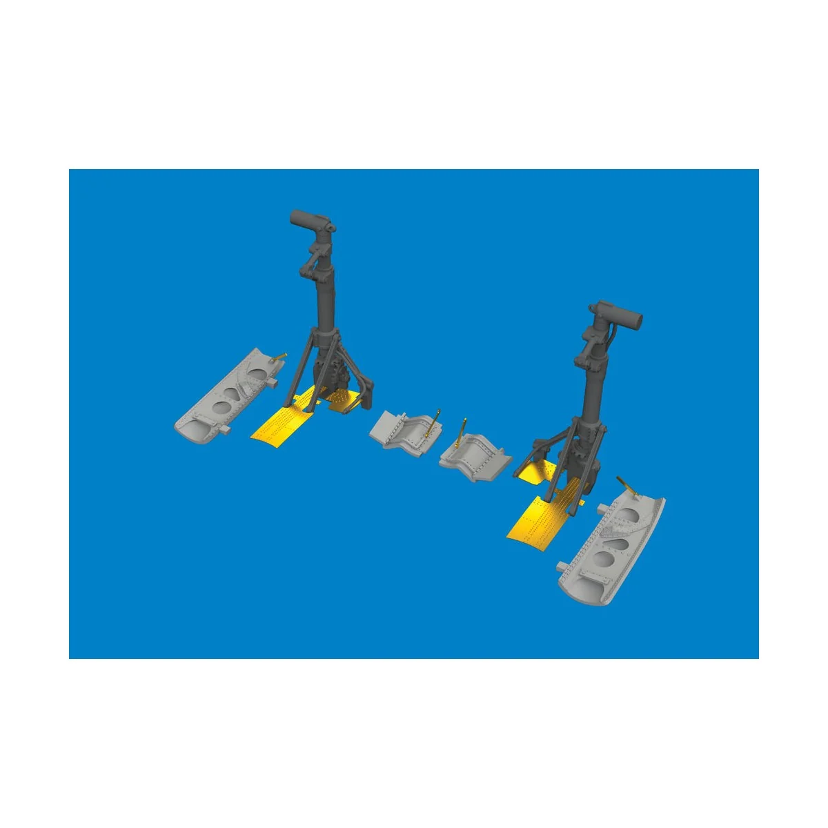 P-40N undercarriage legs PRINT 1/48 for Eduard, 1/48 - Eduard Acces...