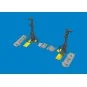 P-40N undercarriage legs PRINT 1/48 for Eduard, 1/48 - Eduard Acces...