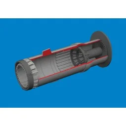 MiG-21F exhaust nozzle PRINT for Eduard, 1/48 - Eduard Accessories ...