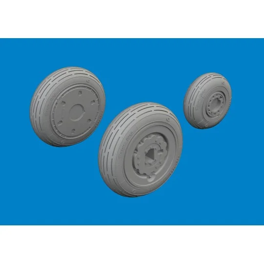 MiG-21F wheels for Eduard, 1/48 - Eduard Accessories 6481151