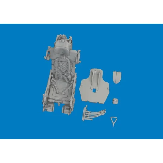 MiG-21F ejection seat w/ integral seat belts PRINT for Eduard, 1/48...
