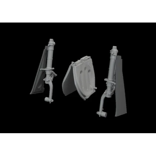P-51D undercarriage legs PRINT for Eduard, 1/48 - Eduard Accessorie...