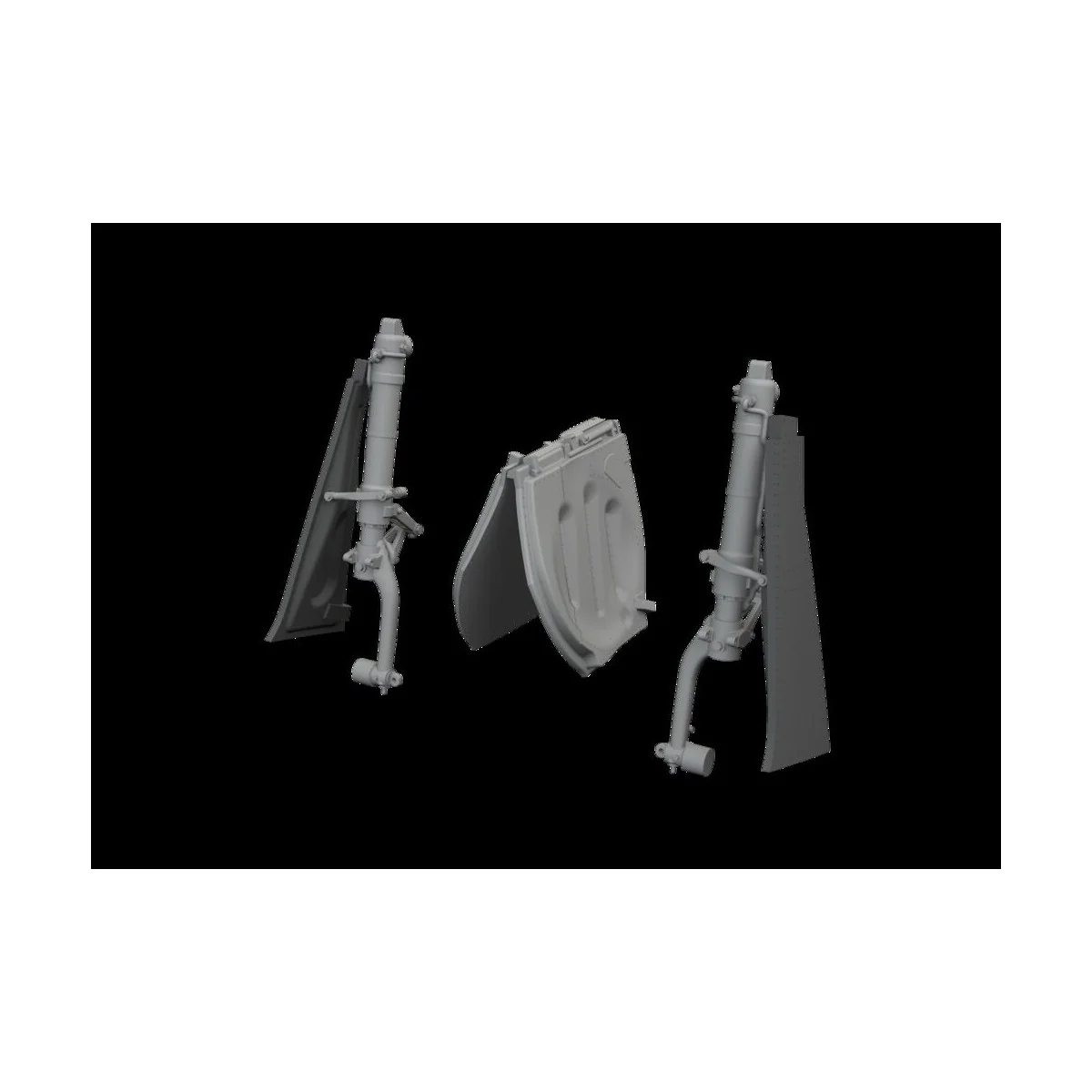 P-51D undercarriage legs PRINT for Eduard, 1/48 - Eduard Accessorie...