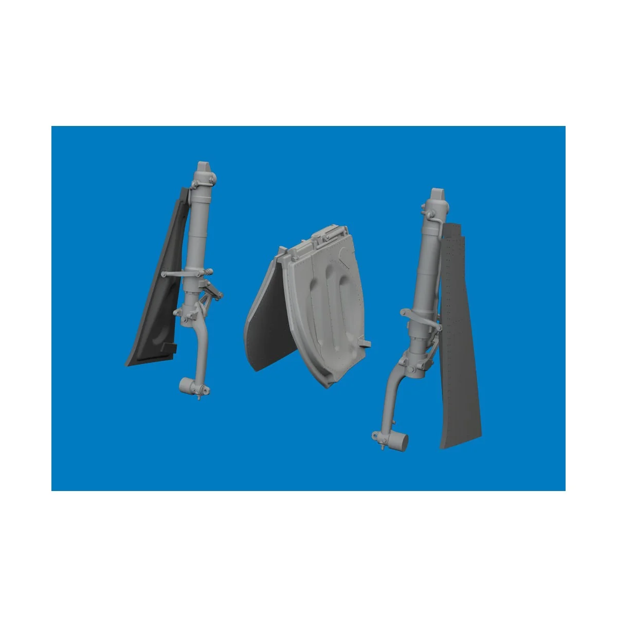 P-51D undercarriage legs PRINT for Eduard, 1/48 - Eduard Accessorie...
