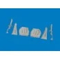 P-51D undercarriage legs PRINT for Eduard, 1/48 - Eduard Accessorie...
