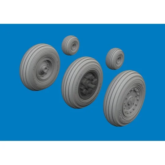 Harrier wheels for Uma Models, 1/48 - Eduard Accessories 6481164