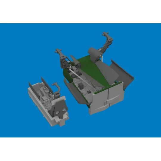 Jaguar wheel bays & undercarriage legs PRINT for Airfix, 1/48 - Edu...