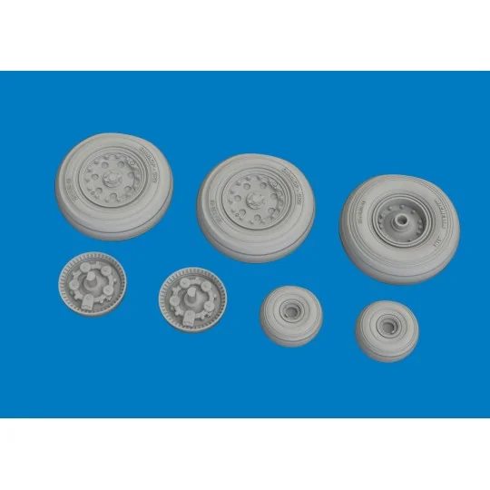 Harrier wheels for Uma Models, 1/48 - Eduard Accessories 6481164