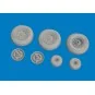 Harrier wheels for Uma Models, 1/48 - Eduard Accessories 6481164
