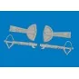 Bf 109G undercarriage legs PRINT for Eduard, 1/48 - Eduard Accessor...