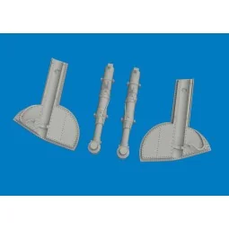 Spitfire Mk.I/II/Va/Vb undercarriage legs PRINT for Eduard, 1/48 - ... 2