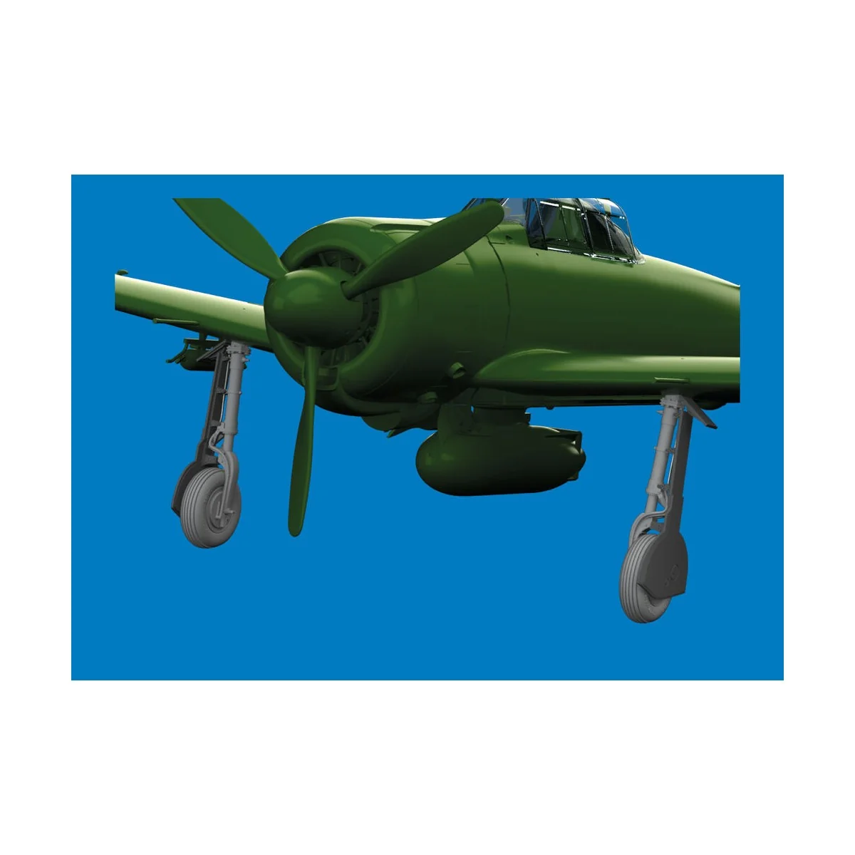 A6M undercarriage legs PRINT for Eduard, 1/48 - Eduard Accessories ...