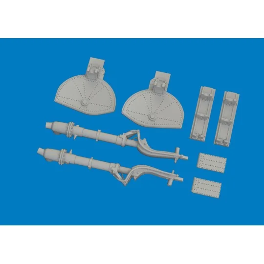 A6M undercarriage legs PRINT for Eduard, 1/48 - Eduard Accessories ...