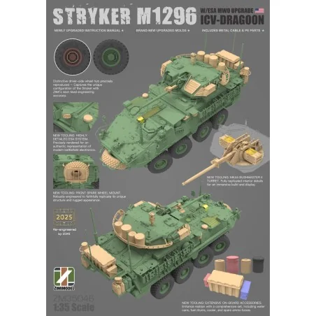 Stryker M1296 ICV-Dragoon with ESA MWO Upgrade, 1/35 - Zimi Model Z...