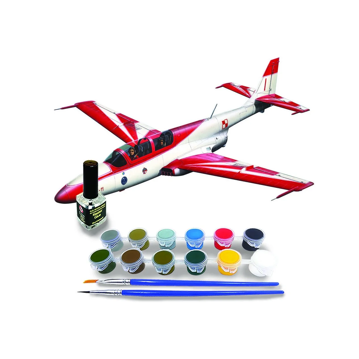 TS-11 White & Red Iskra START SET, 1/72 - Mistercraft SC-22
