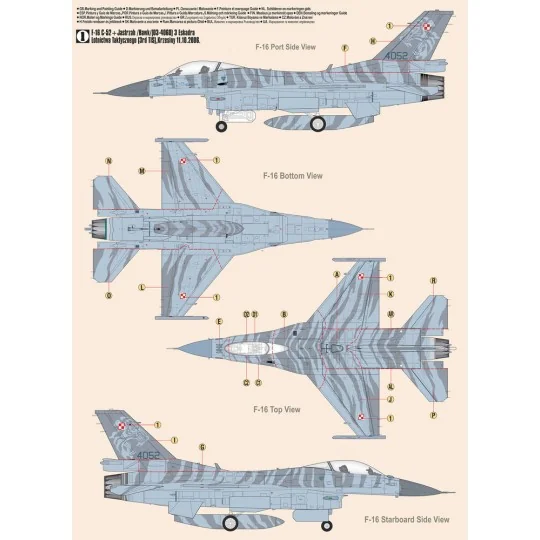 F-16C BLOCK 52 + JASTRZAB HAWK, 1/48 - Mistercraft G-116