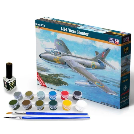 J-34 ACRO HUNTER START SET, 1/72 - Mistercraft SD-75