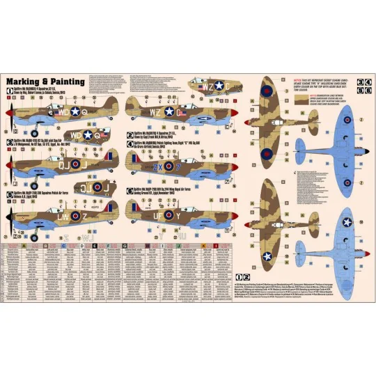 Spitfire Mk. Vb/ trop START SET, 1/72 - Mistercraft SD-192