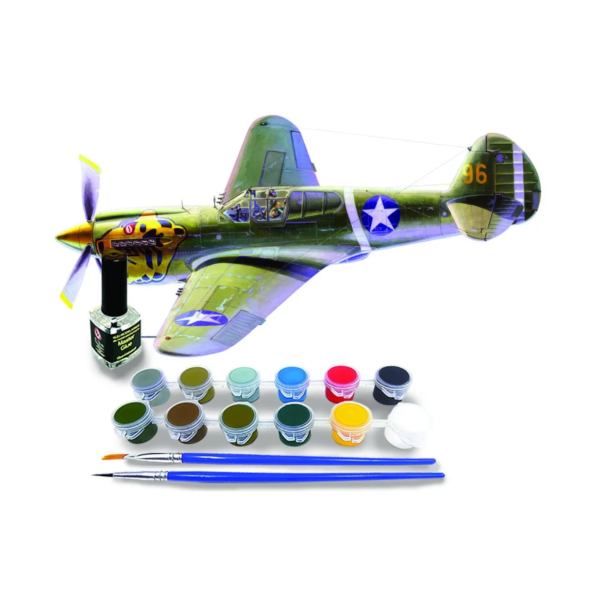 P-40E Aleutian Tiger START SET, 1/72 - Mistercraft SD-202