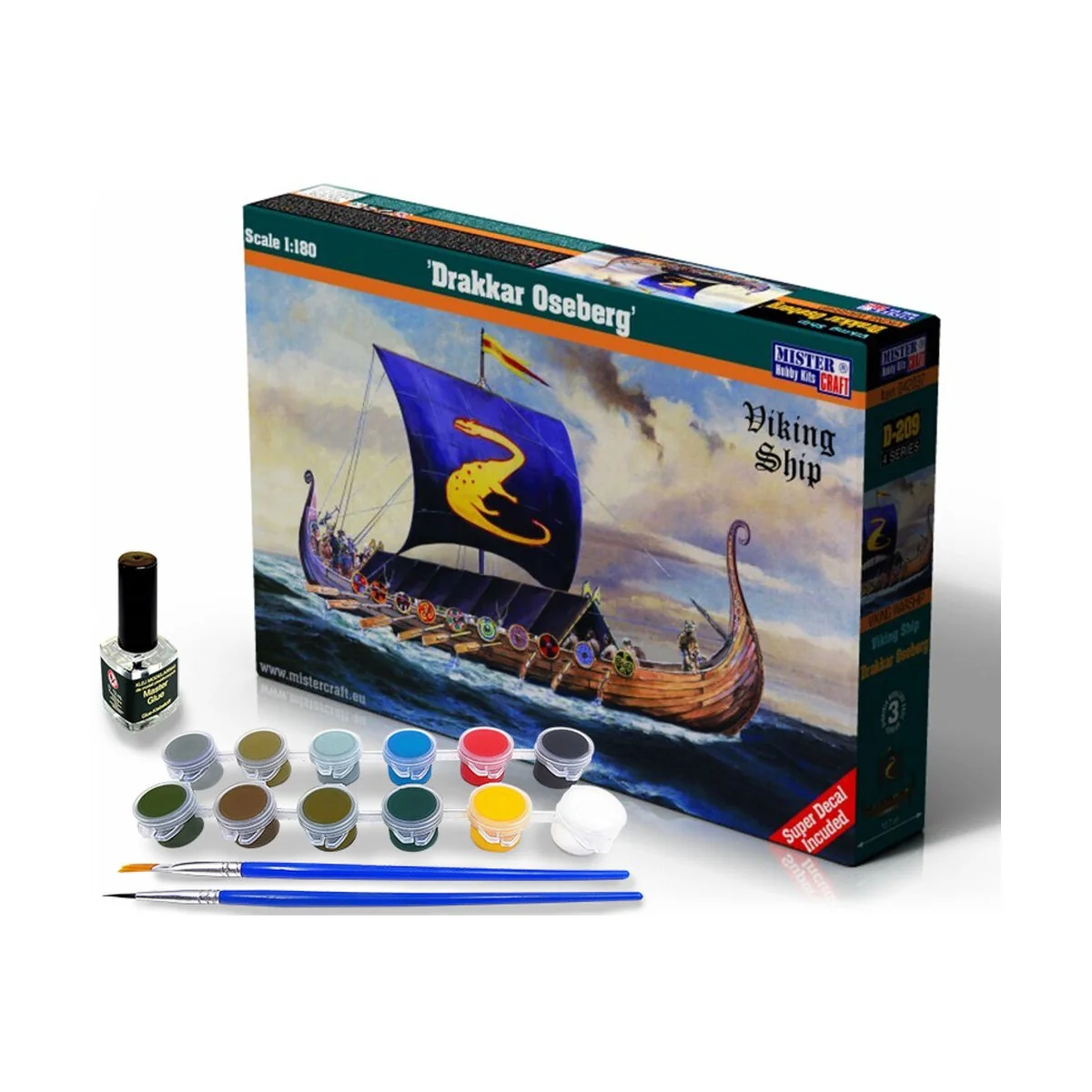 Drakar Oseberg START SET, 1/180 - Mistercraft SD-209