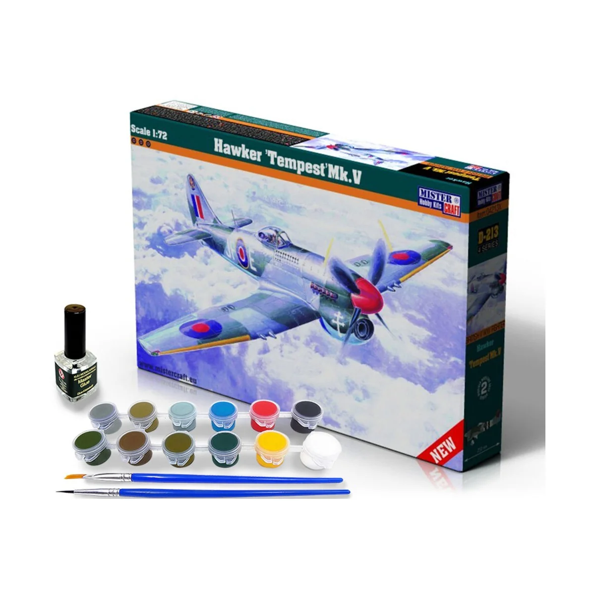 Hawker Tempest Mk.V START SET, 1/72 - Mistercraft SD-213