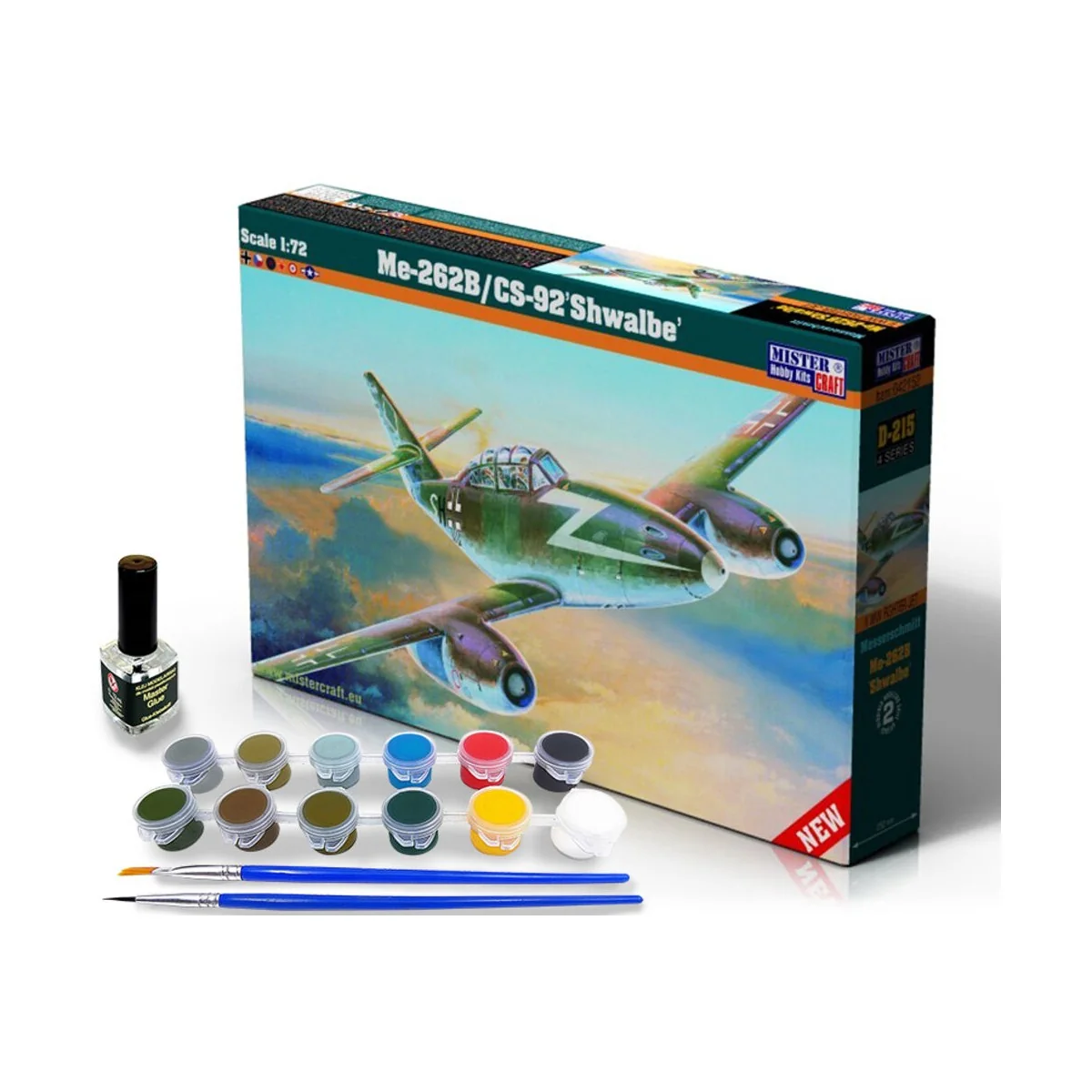 Me-262B-1a „Doppelsitzsiger” START SET, 1/72 - Mistercraft SD-215