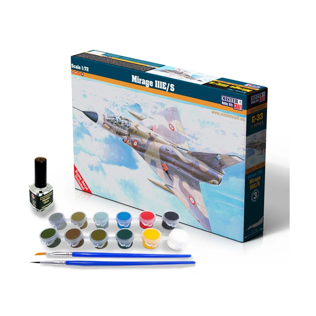 Mirage III E/S START SET, 1/72 - Mistercraft SE-33