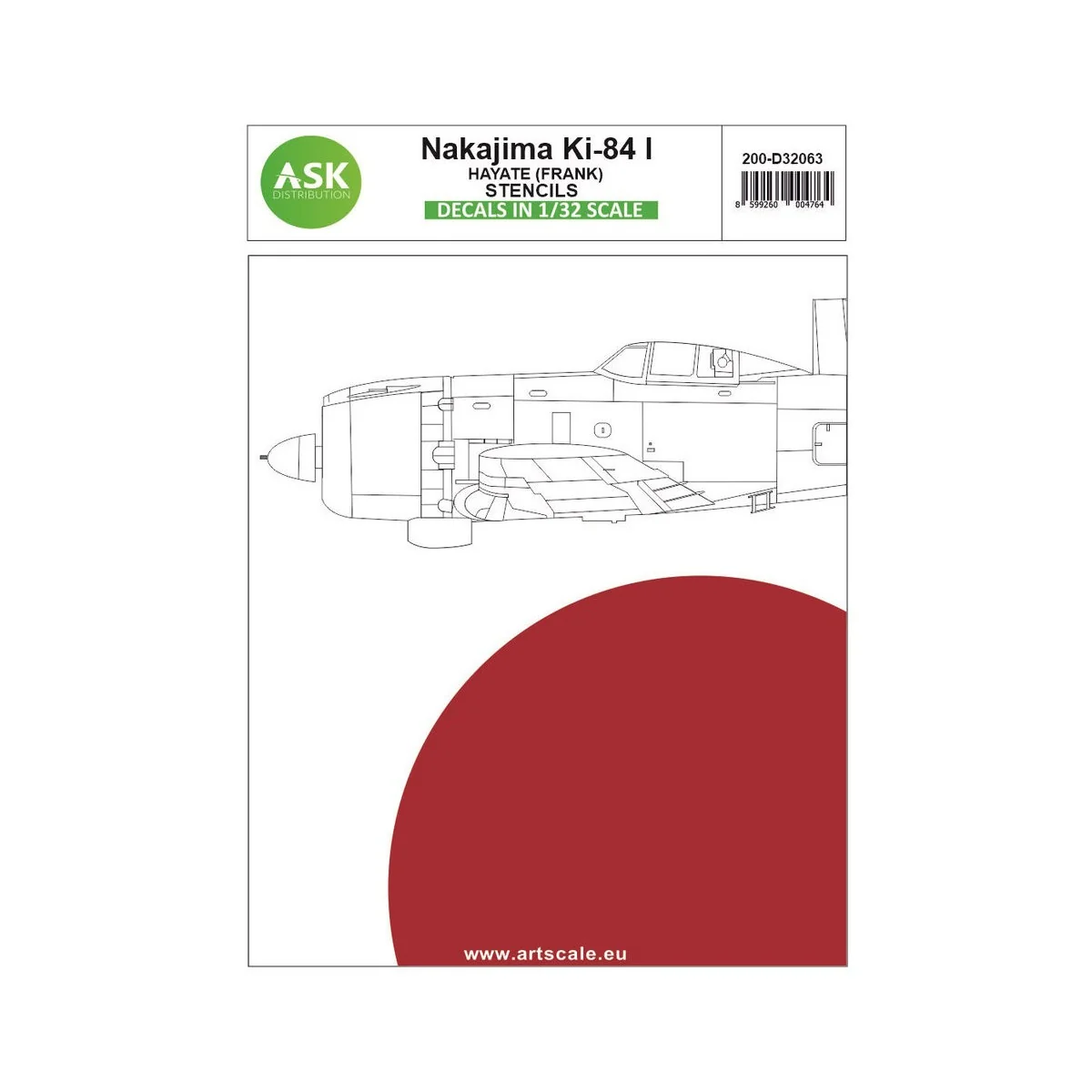 Nakajima Ki-84 Hayate (Frank) - STENCILS - Imperial Japanese Army A...