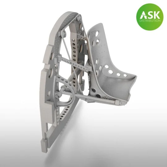 A6M Bulkhead with Seat in MIDDLE position - 3D for Tamiya, 1/32 - A...