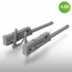 A6M Zero machine guns Type 97 7.7mm, 2 pc. - ASK 3D Print, 1/48 - A... 2
