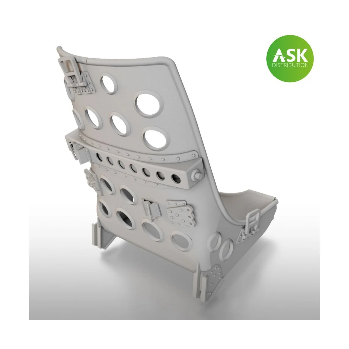 A6M Zero seat Early without starting handle - 3D print, 1/32 - Art ...