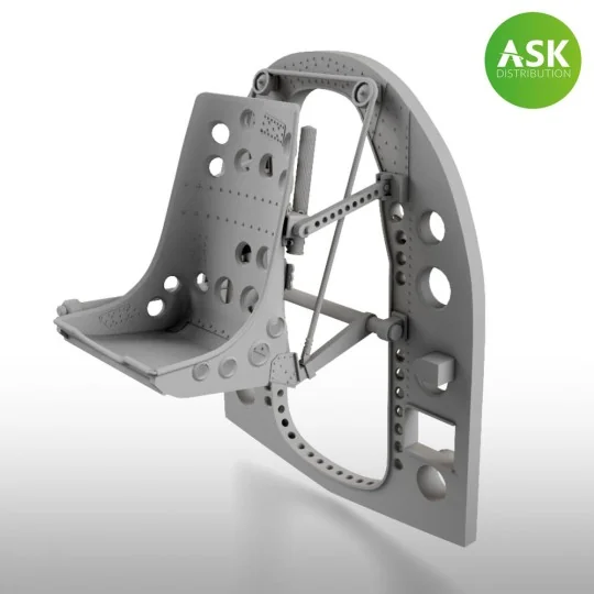 A6M Bulkhead with Seat in MIDDLE position - ASK 3D Print for Tamiya...
