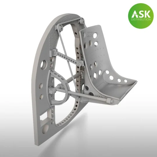 A6M Bulkhead with Seat in MIDDLE position - ASK 3D Print for Tamiya...