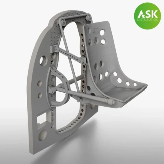 A6M Bulkhead with Seat in MIDDLE position - ASK 3D Print for Tamiya...
