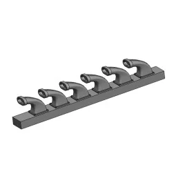 Bf 109K-4 Exhausts detail set - 3D print for Kotare, 1/32 - Art Sca...