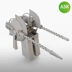 B-25 Mitchell Top Dorsal turret - gun set for HK Model, 1/48 - Art ... 2