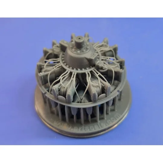 B-25 Mitchell - 2 pc. Engines Wright R-2600 for HK Model, 1/48 - Ar...