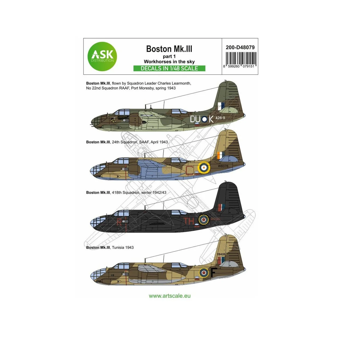 Boston MK.III part 1 - Workhorses in the sky, 1/48 - Art Scale Kit ...