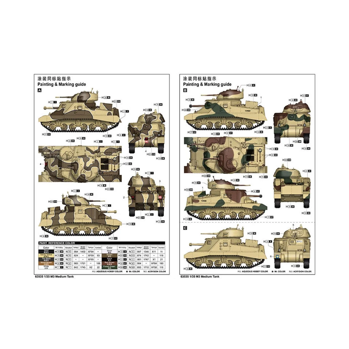 M3 Medium Tank, 1/35 - I LOVE KIT 63535