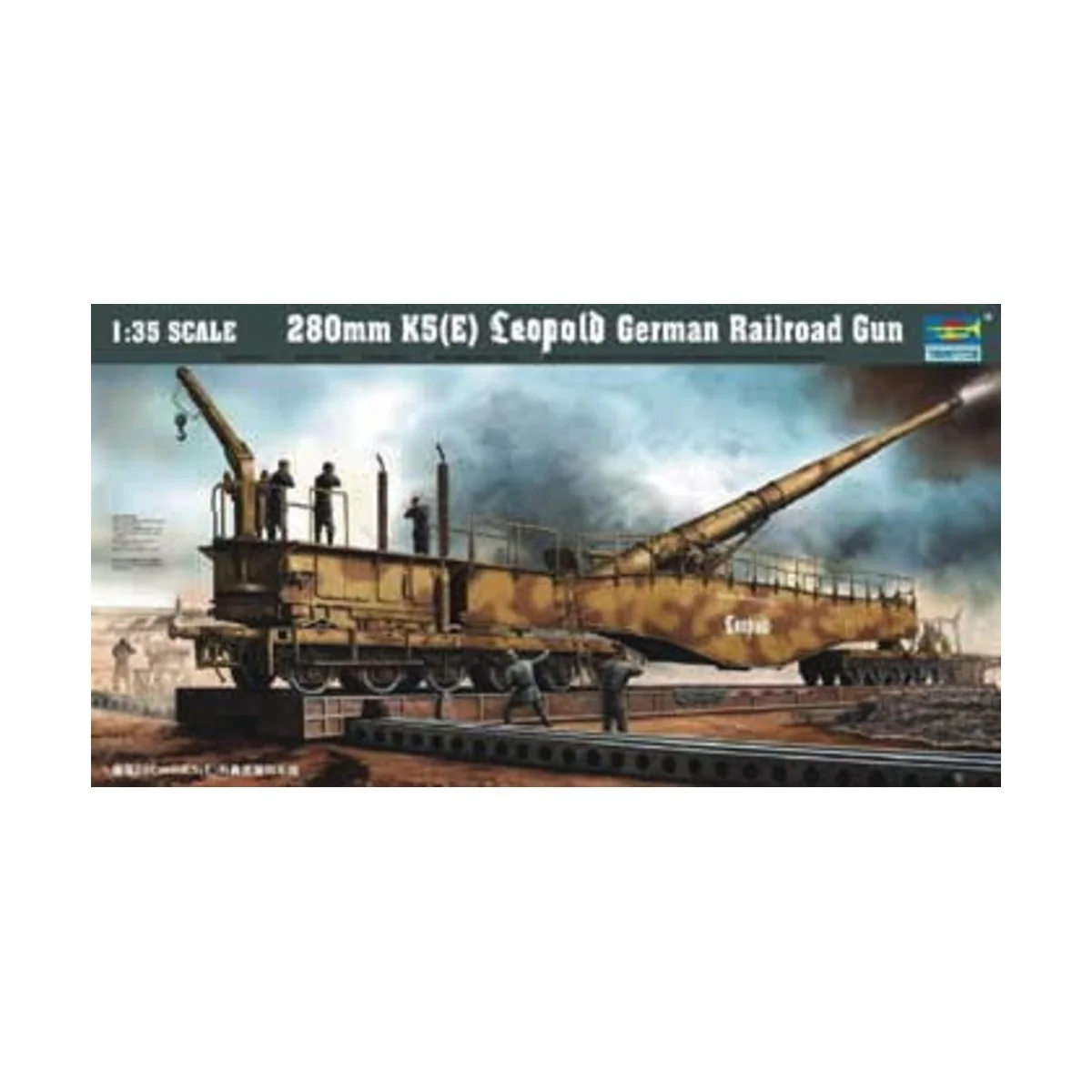Eisenbahngeschütz Leopold 280mm K5 (E), 1/35 - Trumpeter 00207