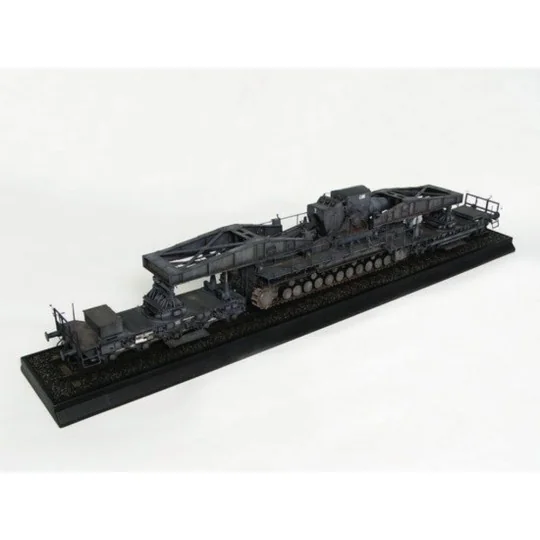 Mörser Karl Gerät 040/041 auf Eisenbahn-Transport-Trailer, 1/35 - T...