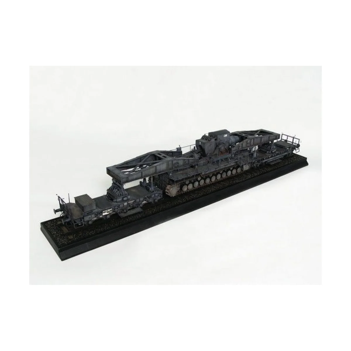 Mörser Karl Gerät 040/041 auf Eisenbahn-Transport-Trailer, 1/35 - T...