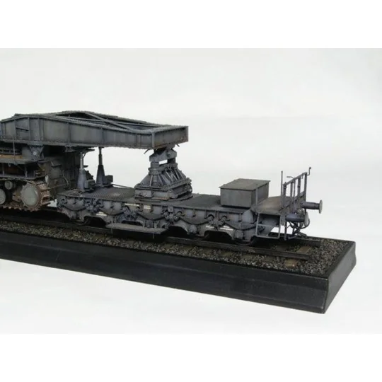 Mörser Karl Gerät 040/041 auf Eisenbahn-Transport-Trailer, 1/35 - T...