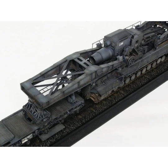 Mörser Karl Gerät 040/041 auf Eisenbahn-Transport-Trailer, 1/35 - T...