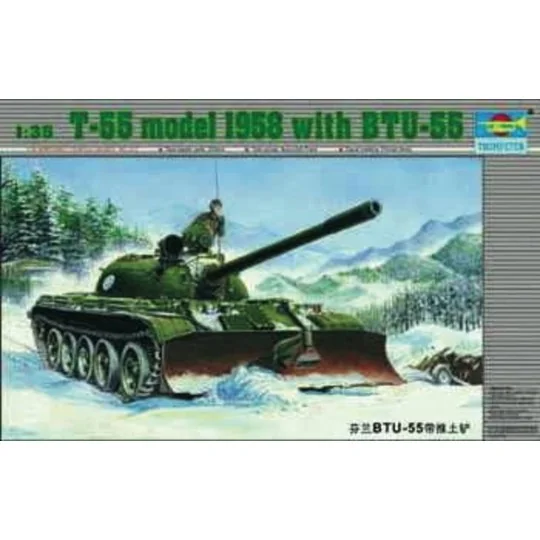 Russischer Panzer T55 mit BTU-55, 1/35 - Trumpeter 00313