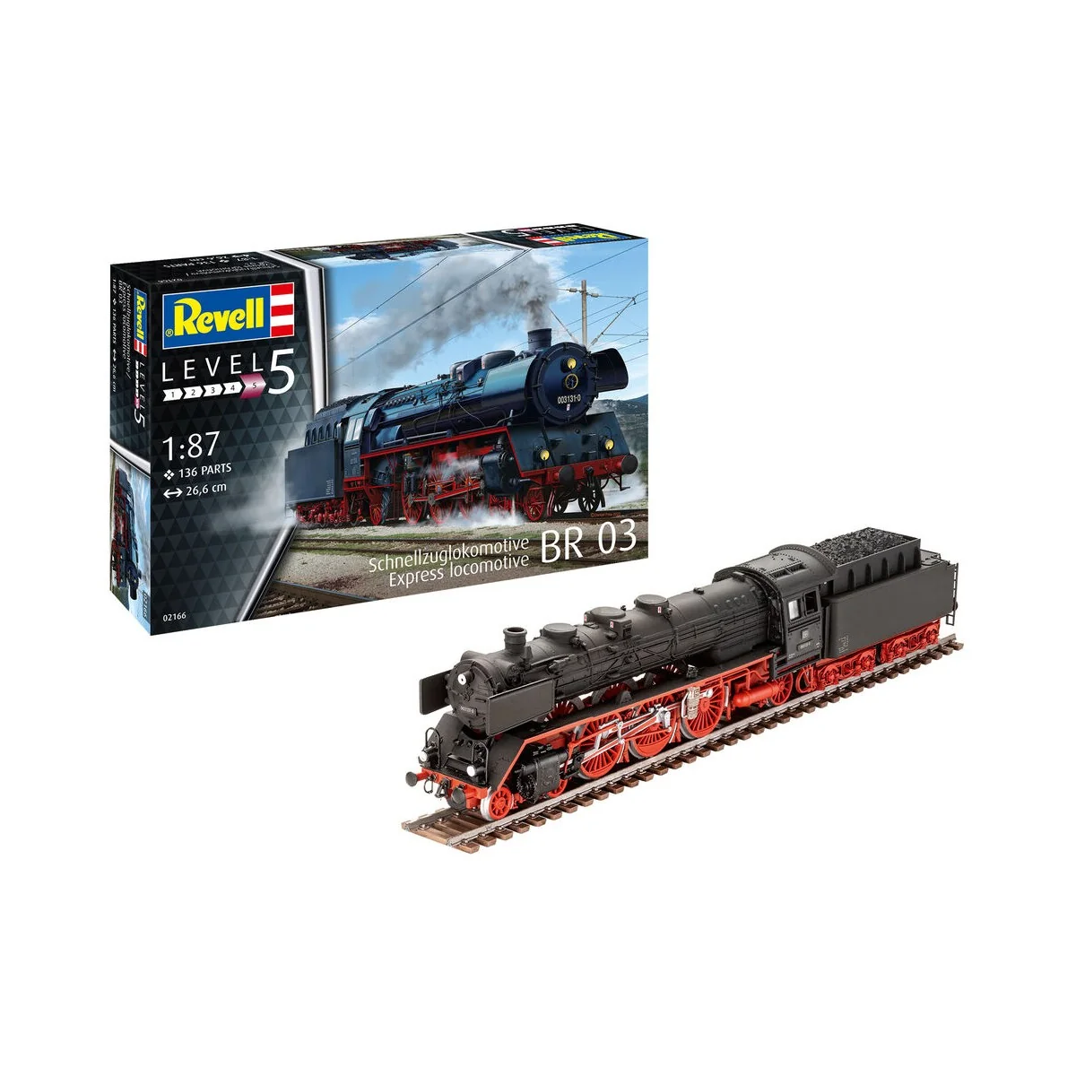 Schnellzuglokomotive BR03, 1/87 - Revell 2166 Schnellzuglokomotive BR03, 1/87 - Revell 2166